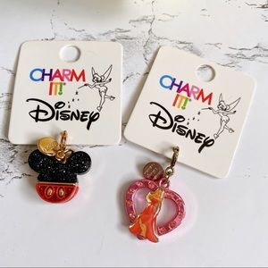Pair of Disney Charms - Mickey & Aurora